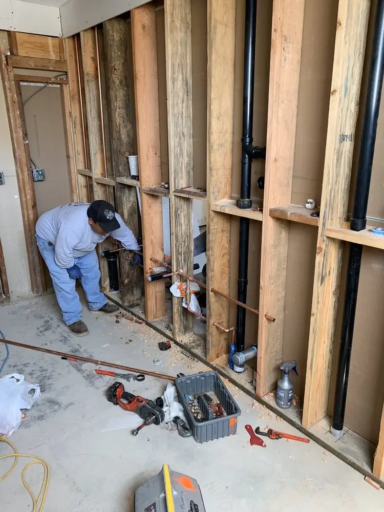 Commercial rough-in plumbing for Water Heater Replacement in Fairview Park
